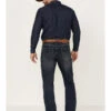 Hooey By Rock & Roll Denim Men's Dark Wash Double Barrel Reflex Stackable Bootcut Jeans -Western Cowboy Equipment Store 2000367638 201 P3