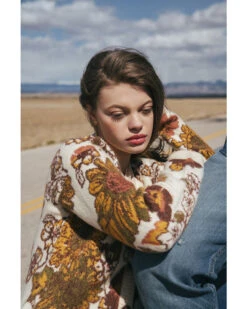 Cleo + Wolf Women's Floral Knit Jacquard Long Cardigan Sweater -Western Cowboy Equipment Store 2000372896 110 P1