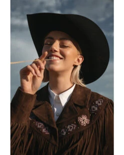 Idyllwind Women's Batavia Embroidered Fringe Suede Coat -Western Cowboy Equipment Store 2000373394 201 P2