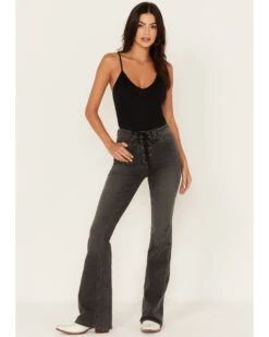 Idyllwind Women's Twelve South Wash Down High Risin Lace-Up Bootcut Jeans -Western Cowboy Equipment Store 2000373408 020 P1