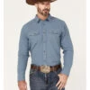 Blue Ranchwear Men's Ticking Stripe Snap Western Workshirt -Western Cowboy Equipment Store 2000374161 400 P1