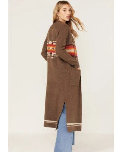 Pendleton Women's Striped Vibrant Pattern Knit Cardigan Duster Sweater 9 Pendleton Women's Striped Vibrant Pattern Knit Cardigan Duster Sweater -Western Cowboy Equipment Store 2000374176 210 P4