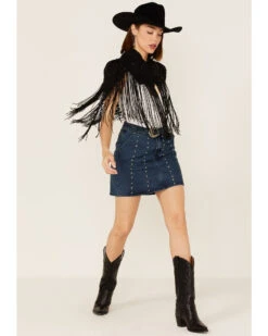 Any Old Iron Women's Beaded Fringe Shrug Cardigan -Western Cowboy Equipment Store 2000374263 001 P3