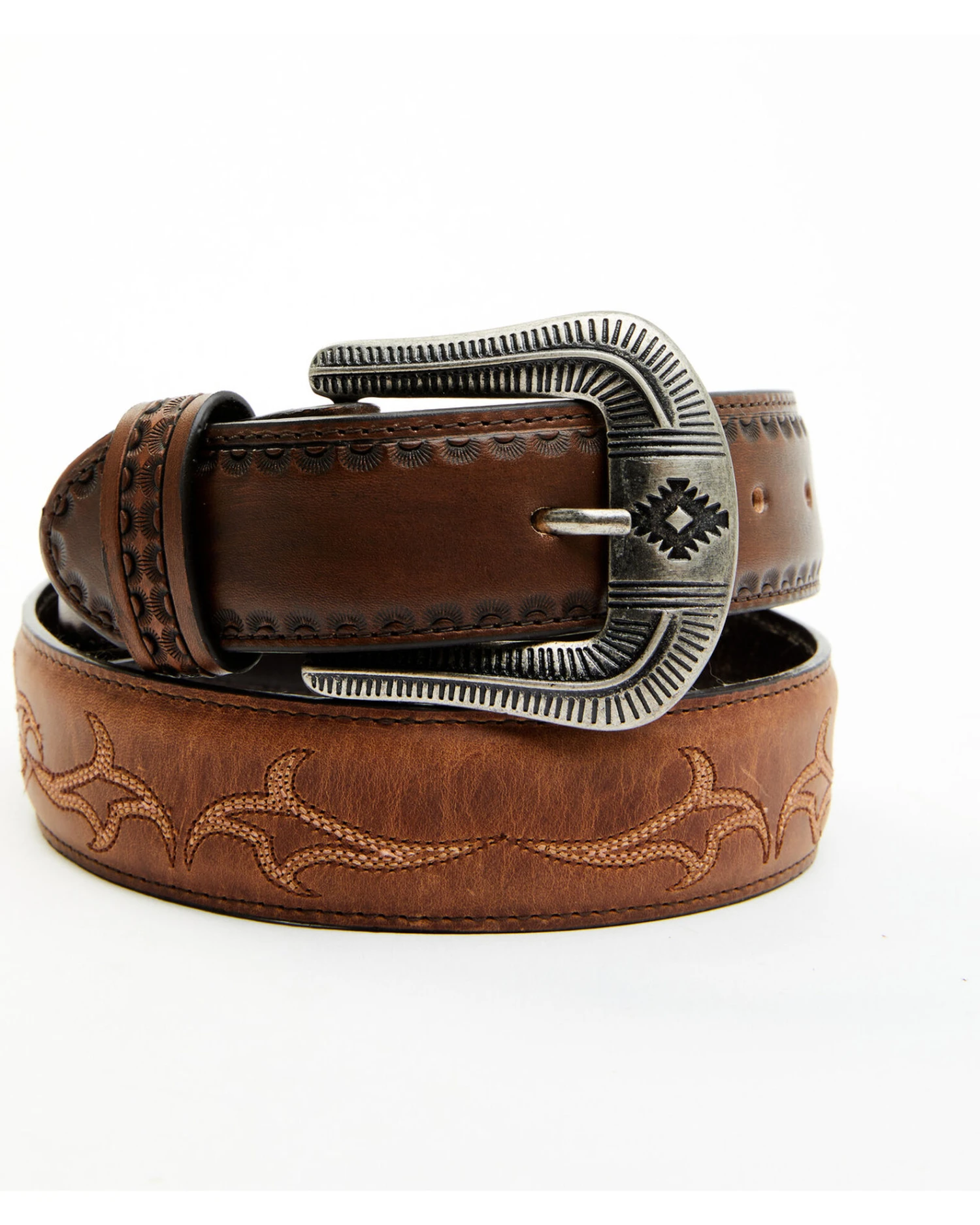 Moonshine Spirit Men's Crazy Horse Vintage Western Belt 4 Moonshine Spirit Men's Crazy Horse Vintage Western Belt - Image 2