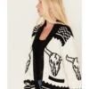 Idyllwind Women's Steer Head Knit Boyfriend Cardigan -Western Cowboy Equipment Store 2000375313 001 P2
