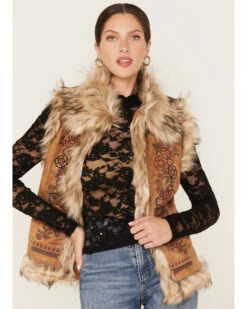 Tasha Polizzi Women's Chateau Faux Fur Vest