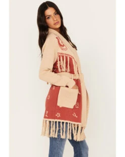 Idyllwind Women's Western Conversational Print Fringe Cardigan 8 Idyllwind Women's Western Conversational Print Fringe Cardigan -Western Cowboy Equipment Store 2000375739 213 P2