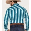 Rock & Roll Denim Men's Dale Brisby Stripe Stretch Long Sleeve Pearl Snap Shirt 2 Rock & Roll Denim Men's Dale Brisby Stripe Stretch Long Sleeve Pearl Snap Shirt -Western Cowboy Equipment Store 2000376159 440 P4