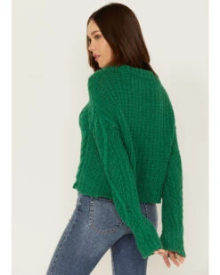 Free People Women's Cutting Edge Cable Knit Sweater -Western Cowboy Equipment Store 2000378057 300 P4