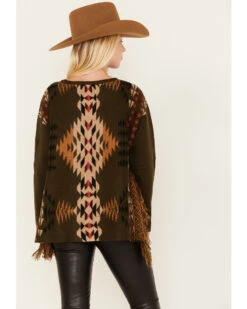 Cotton & Rye Women's Southwestern Print Knit Sweater -Western Cowboy Equipment Store 2000378263 341 P4
