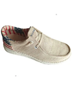 Roper Men's Hang Loose Flag Heel Casual Chukka Shoes - Moc Toe