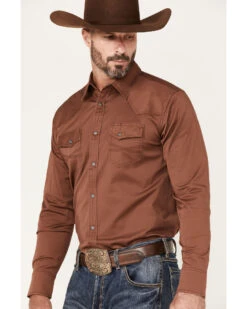 Blue Ranchwear Men's Long Sleeve Button-Down Western Shirt