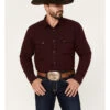 Blue Ranchwear Men's Herringbone Long Sleeve Western Snap Shirt -Western Cowboy Equipment Store 2000380501 640 P1