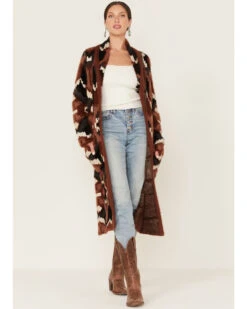 Shyanne Women's Southwestern Eyelash Knit Duster -Western Cowboy Equipment Store 2000380635 200 P1