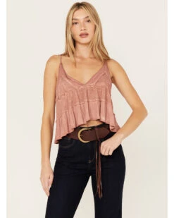 Cleo + Wolf Women's Brown Braided Fringe Belt -Western Cowboy Equipment Store 2000381337 200 P1