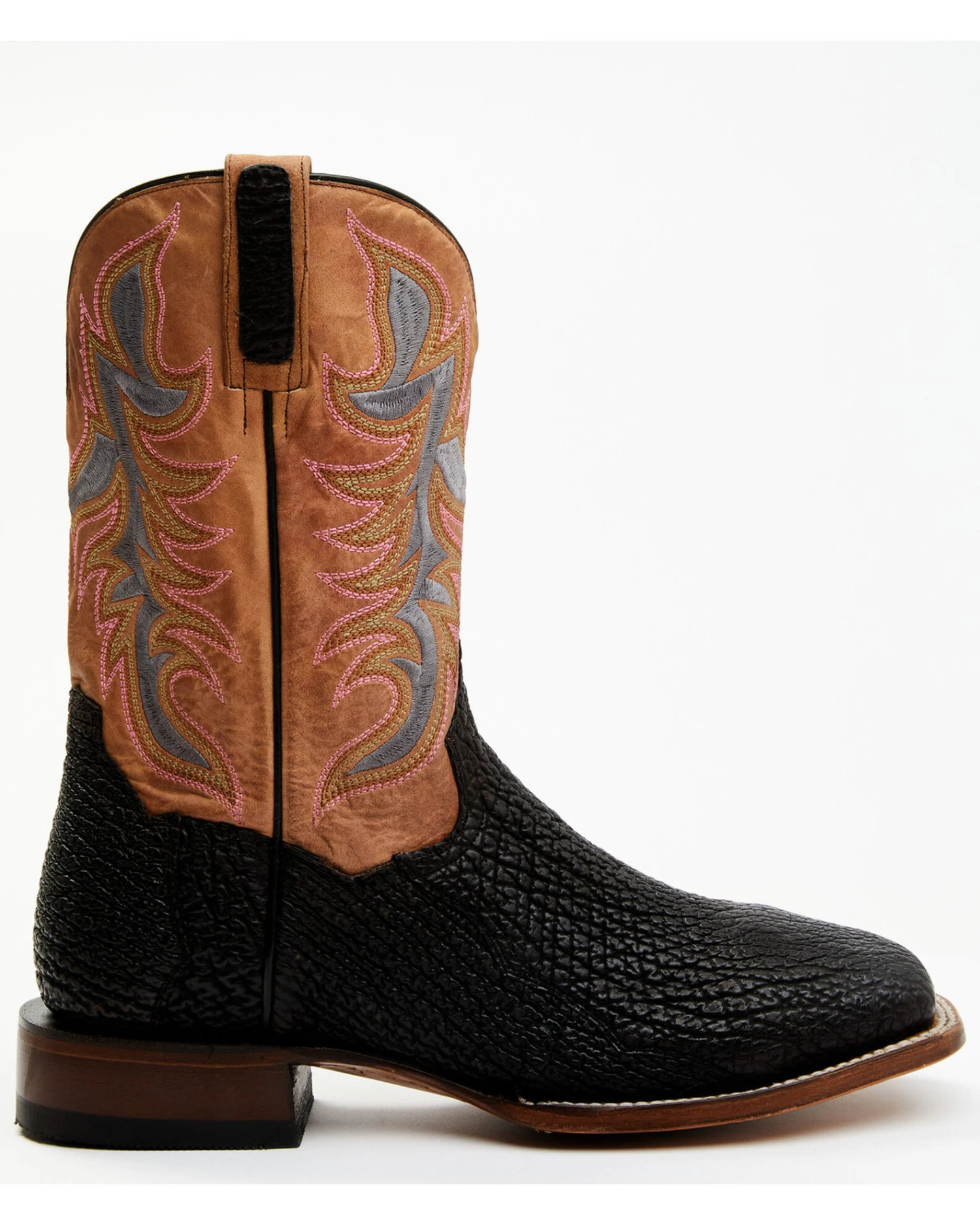 Dan Post Men's Exotic Shark Western Boots - Broad Square Toe