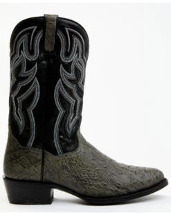 Dan Post Men's Exotic Full-Quill Ostrich Western Boots - Round Toe -Western Cowboy Equipment Store 2000381795 020 P2