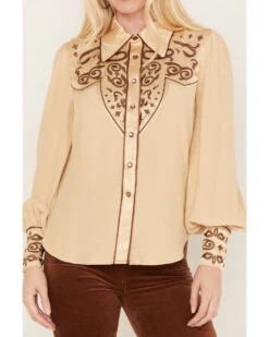 Shyanne Women's Long Sleeve Embroidered Western Snap Shirt -Western Cowboy Equipment Store 2000382862 251 P3