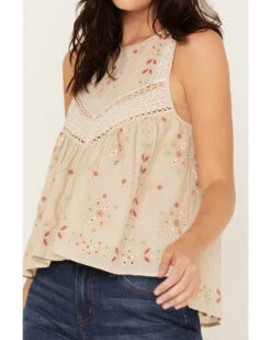 Cleo + Wolf Women's Embroidered Halter Top -Western Cowboy Equipment Store 2000382882 110 P3