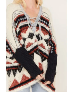 Idyllwind Women's Mack Denim Trim Sweater 9 Idyllwind Women's Mack Denim Trim Sweater -Western Cowboy Equipment Store 2000382999 410 P3