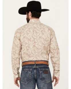 Stetson Men's Paisley Print Long Sleeve Button Down Western Shirt -Western Cowboy Equipment Store 2000385713 281 P4