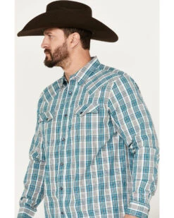 Moonshine Spirit Men's Agave Plaid Print Long Sleeve Western Snap Shirt -Western Cowboy Equipment Store 2000386080 020 P2