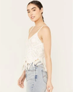 Shyanne Women's Crochet Fringe Tank 7 Shyanne Women's Crochet Fringe Tank -Western Cowboy Equipment Store 2000386163 100 P2