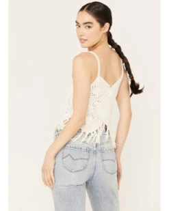 Shyanne Women's Crochet Fringe Tank 9 Shyanne Women's Crochet Fringe Tank -Western Cowboy Equipment Store 2000386163 100 P4