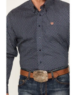 Cinch Men's Diamond Arrow Print Long Sleeve Button-Down Stretch Western Shirt 8 Cinch Men's Diamond Arrow Print Long Sleeve Button-Down Stretch Western Shirt -Western Cowboy Equipment Store 2000386953 410 P3
