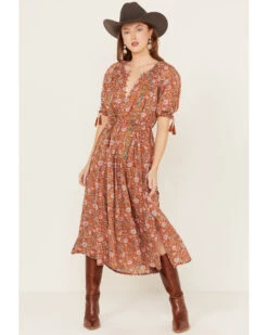 Cleobella Women's Floral Mahani Kaftan Dress -Western Cowboy Equipment Store 2000389548 200 P1