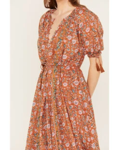 Cleobella Women's Floral Mahani Kaftan Dress -Western Cowboy Equipment Store 2000389548 200 P3
