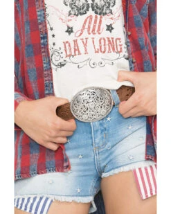 Tony Lama Floral Cutout Leather Belt 8 Tony Lama Floral Cutout Leather Belt -Western Cowboy Equipment Store 258144 41 D1