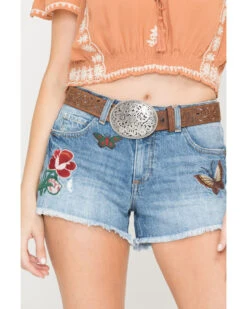 Tony Lama Floral Cutout Leather Belt