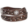 Ariat Scalloped Hand Tooled & Embellished Western Belt -Western Cowboy Equipment Store 258U52 41 P2